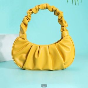 Yellow Ruched Bag